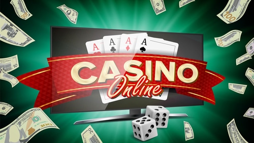 illustration de la bannière d'un casino en ligne qui est affichée sur un écran